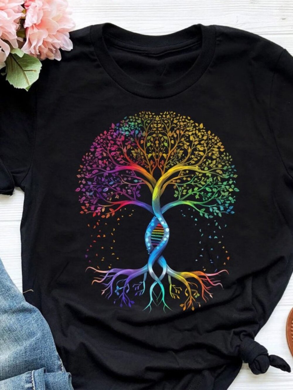 Pride Tree of Life Shirt, LGBTQ Rainbow Graphic Tee